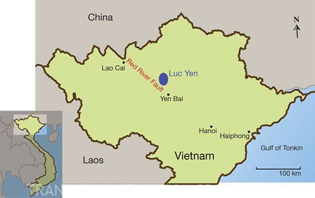 Bản đồ huyện Lục Yên - Yên Bái