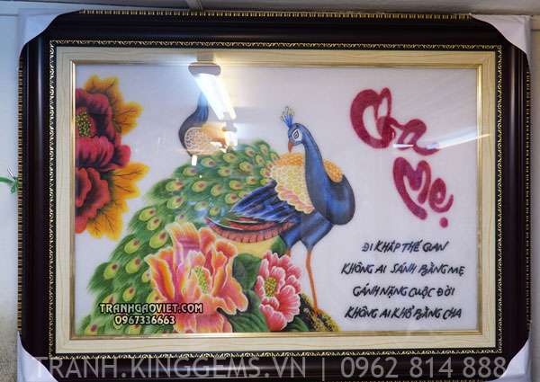 Tranh thư pháp cha mẹ