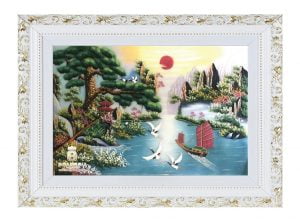 tranh đá quý phong thủy