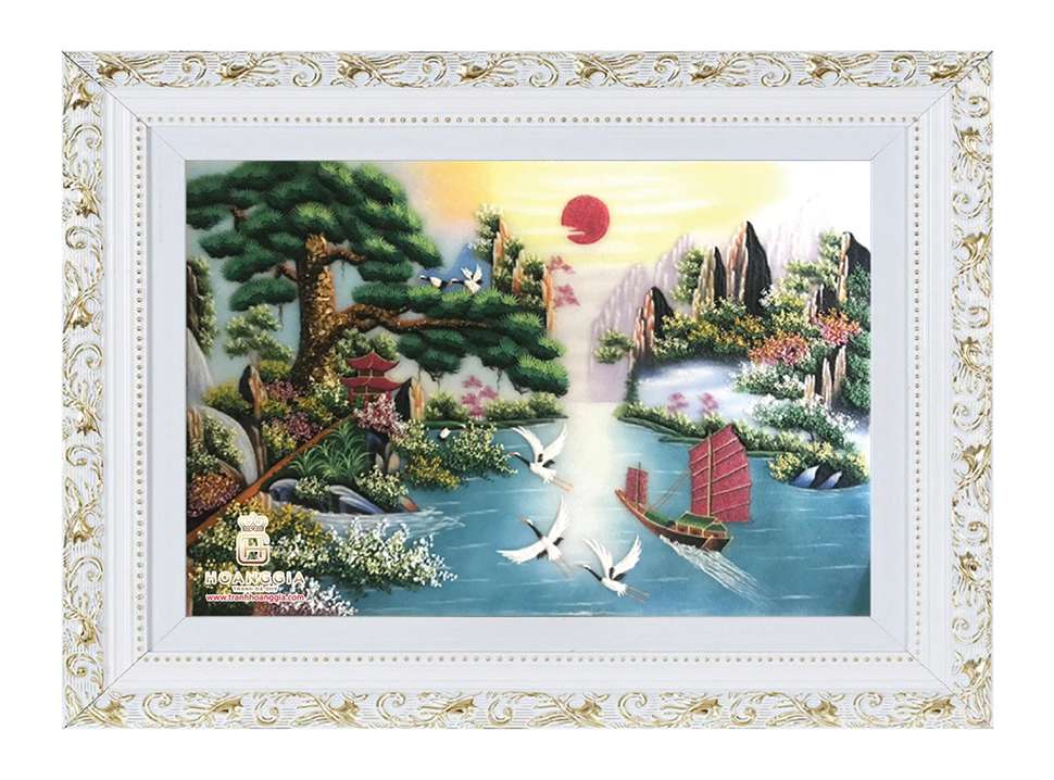 tranh đá quý phong thủy