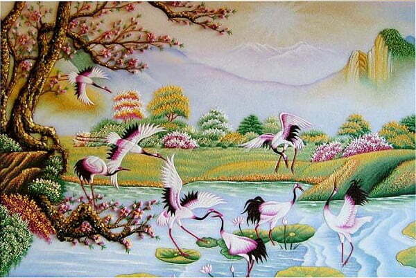 1645237025 457 Tranh da quy sen hac buc tranh mang gia tri 20220307