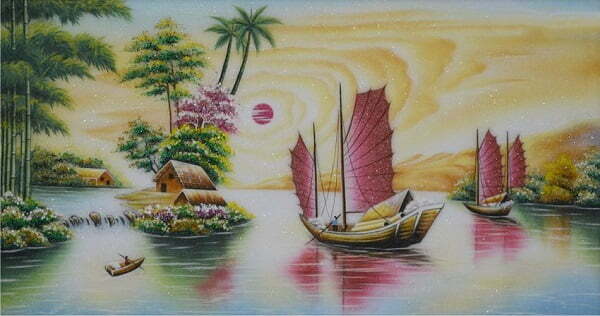 1645241465 928 Buc tranh da quy thuyen buom an chua su may 20220307