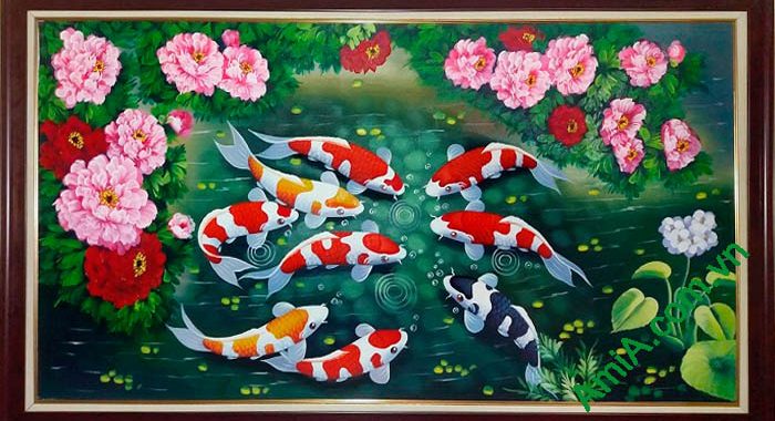 tranh ca chep hoa mau don 1 20220307